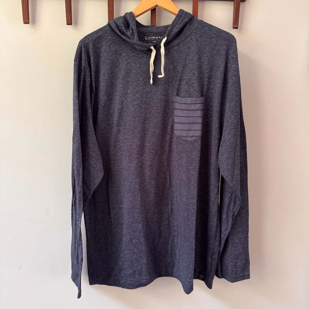 United By Blue Men's Midnight Lightweight Pocket Hoodie Size XL